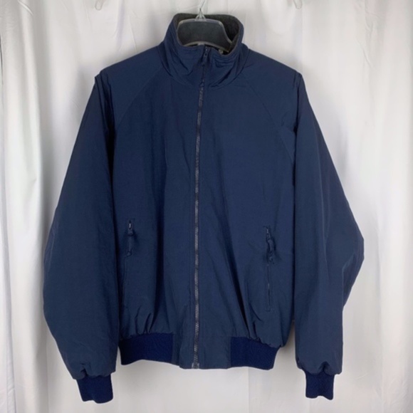 Martin's navy blue lined jacket, size large - Picture 1 of 8